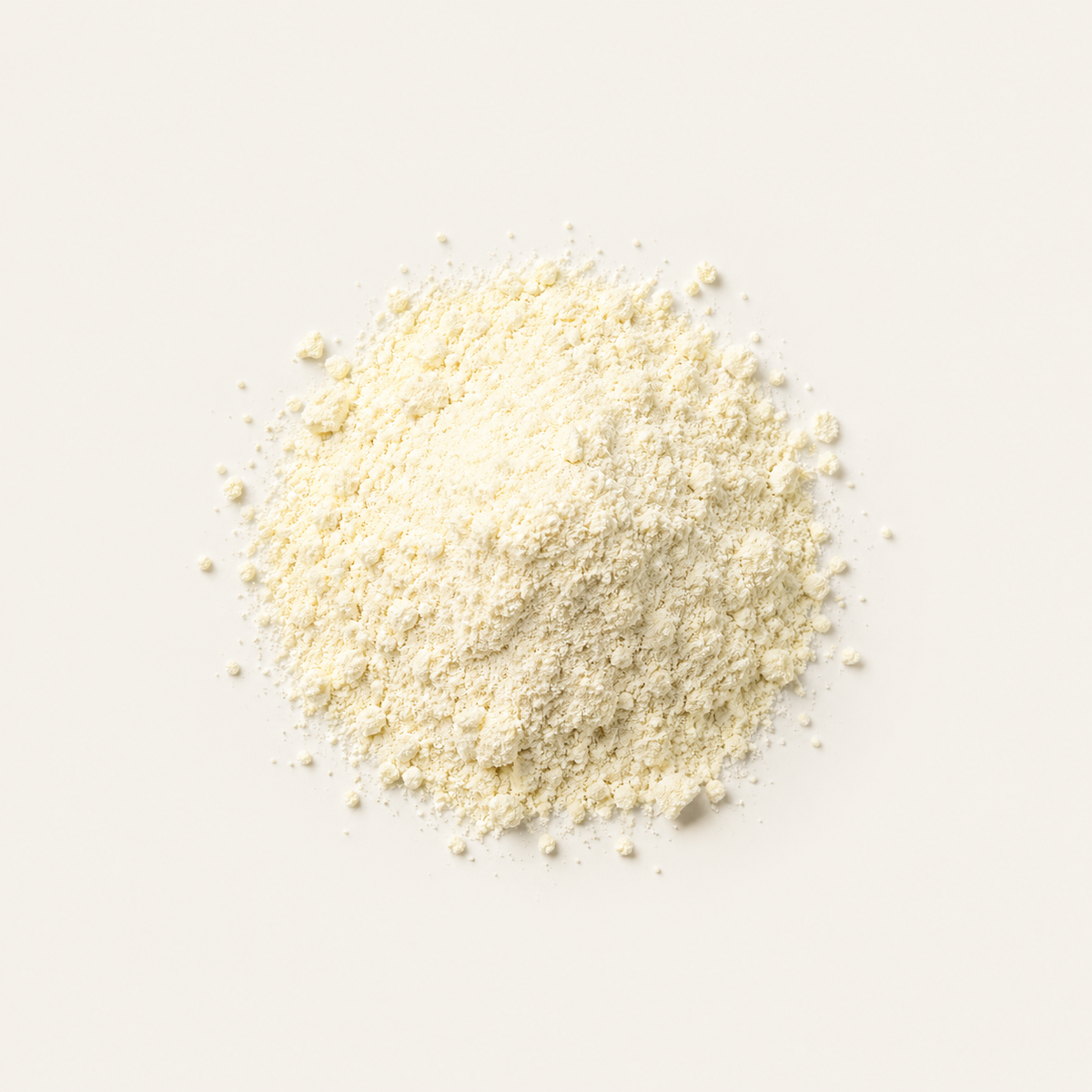 Close-up of methylfolate (5-MTHF) ingredient powder